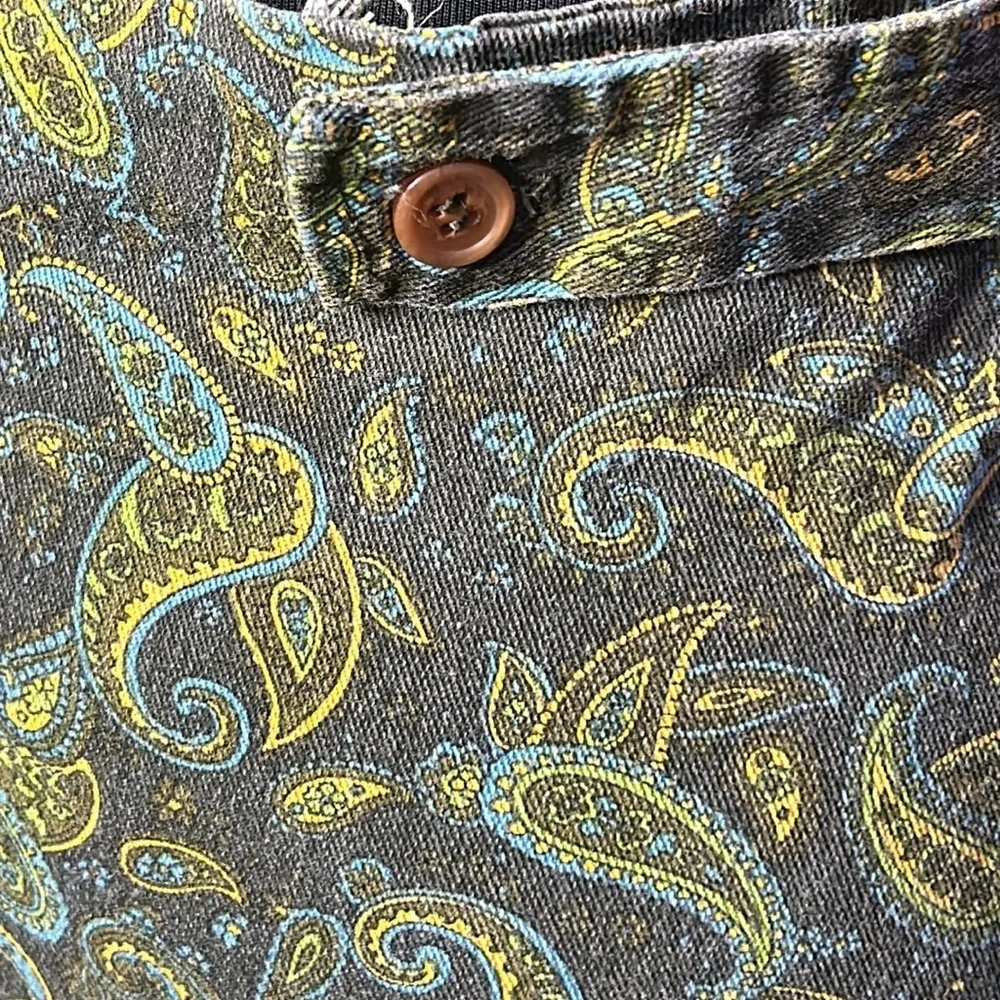 Vintage Denim Paisley Pattern Skirt - Picture 12 of 12